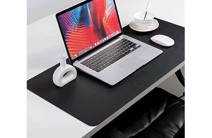 XXL egérpad és billentyűzetpad 90x45cm - fekete