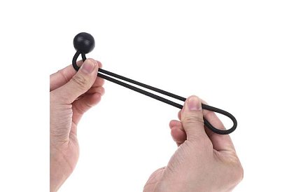 Rugalmas gumik golyóval a ponyvák és tarpok rögzítésére – 10 db