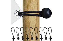 Rugalmas gumik golyóval a ponyvák és tarpok rögzítésére – 10 db