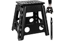 Összecsukható szék – fekete-fehér puff