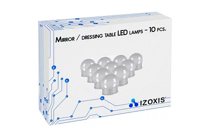 LED tükörre szerelt LED lámpák - sminkasztal - 10 db-os készlet