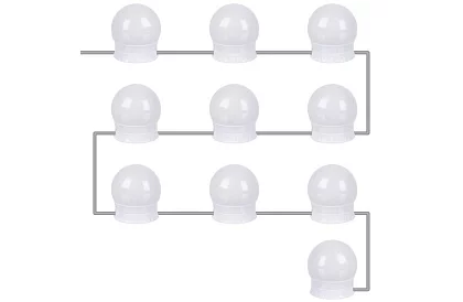 LED tükörre szerelt LED lámpák - sminkasztal - 10 db-os készlet