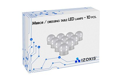 LED tükörre szerelt LED lámpák - sminkasztal - 10 db-os készlet