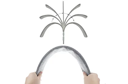 Teleszkópos vékony mop – poroló - 2 kiegészítő