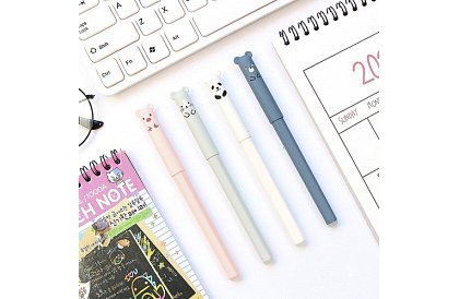 Szett 4 radírozó toll – állatok