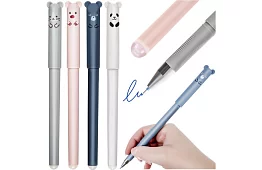 Szett 4 radírozó toll – állatok