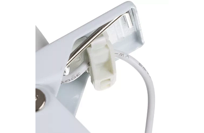 LED asztali lámpa fém klipszel - fehér