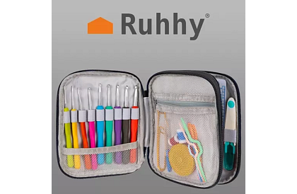 XXL horgoló készlet 85 darabos tokban