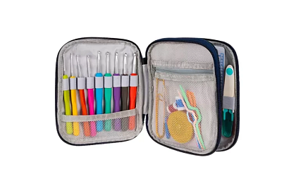 XXL horgoló készlet 85 darabos tokban