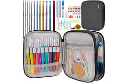 XXL horgoló készlet 85 darabos tokban