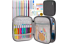 XXL horgoló készlet 85 darabos tokban