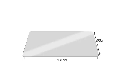 Védőpárna szék alá 90x130 cm - tejes