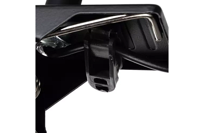 LED asztali lámpa fém klipszel – fekete