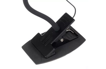 LED asztali lámpa fém klipszel – fekete