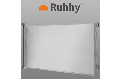 Kihúzható biztonsági redőny ajtóra – szürke - 157 cm