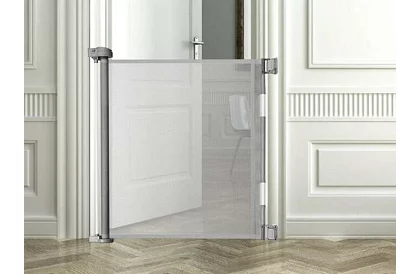 Kihúzható biztonsági redőny ajtóra – szürke - 157 cm