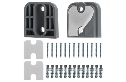 Kihúzható biztonsági redőny ajtóra – szürke - 157 cm