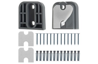 Kihúzható biztonsági redőny ajtóra – szürke - 157 cm