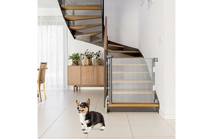 Kihúzható biztonsági redőny ajtóra – szürke - 157 cm