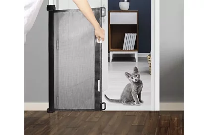 Kihúzható biztonsági roló ajtóra – fekete – 157 cm