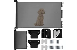 Kihúzható biztonsági roló ajtóra – fekete – 157 cm