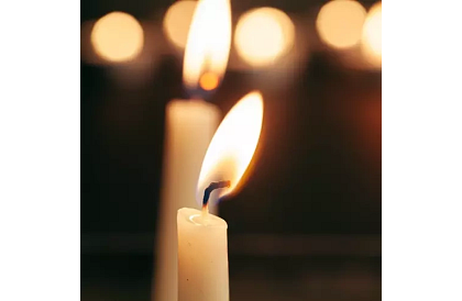 Fehér kúpos gyertya 24,5x2,3 cm – 40 db-os készlet