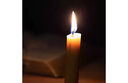 Fehér kúpos gyertya 24,5x2,3 cm – 40 db-os készlet