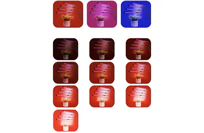 LED növénytermesztő lámpa Quattro – időzítővel és távirányítóval