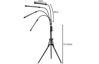 LED növénytermesztő lámpa Quattro – időzítővel és távirányítóval