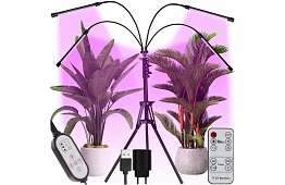 LED növénytermesztő lámpa Quattro – időzítővel és távirányítóval