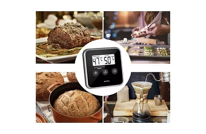 Digitális konyhai hőmérő szondával