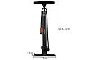 Kerékpár pumpa 16 BAR / 230 PSI – nyomásmérővel