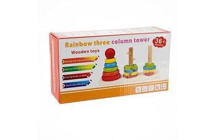 Fa fából készült kirakós játékok gyerekeknek – formák válogatója