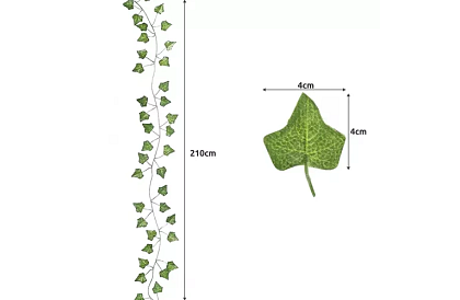 Mesterséges borostyán – girland 25,2 m