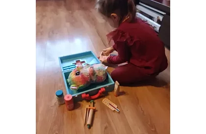 Gyermekorvosi táska kiegészítőkkel – kis orvos