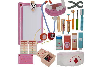 Gyermekorvosi táska kiegészítőkkel – kis orvos