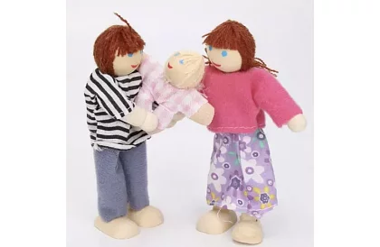 Fa díszek a gyerek házikóhoz – 7 db