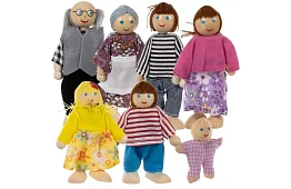 Fa díszek a gyerek házikóhoz – 7 db