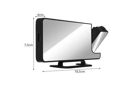 Tüköróra ébresztővel és projektorral