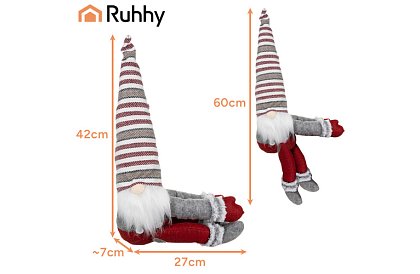 Karácsonyi törpe - manó 60 cm