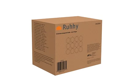 Átlátszó gömbök, 12 db-os összecsukható – kreatív készlet