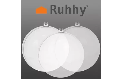 Átlátszó gömbök, 12 db-os összecsukható – kreatív készlet