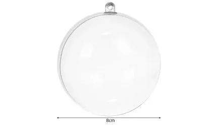 Átlátszó gömbök, 12 db-os összecsukható – kreatív készlet