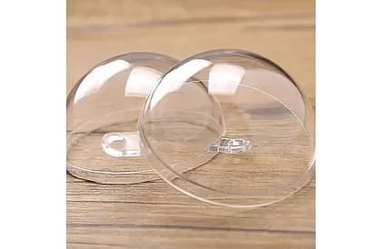 Átlátszó gömbök, 12 db-os összecsukható – kreatív készlet