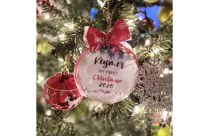 Átlátszó gömbök, 12 db-os összecsukható – kreatív készlet