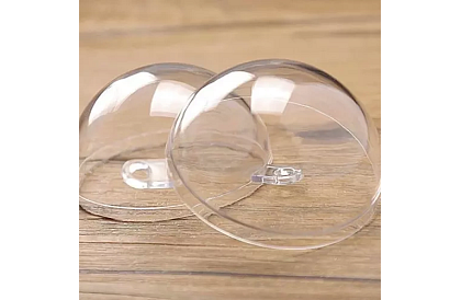 Átlátszó gömbök, 12 db-os összecsukható – kreatív készlet