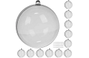 Átlátszó gömbök, 12 db-os összecsukható – kreatív készlet