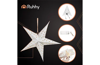 3D LED világító csillag - 50 cm