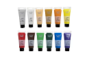 12 Akrylfesték - mindegyik 100 ml