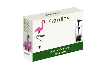 Napelemes kerti lámpa - Flamingó